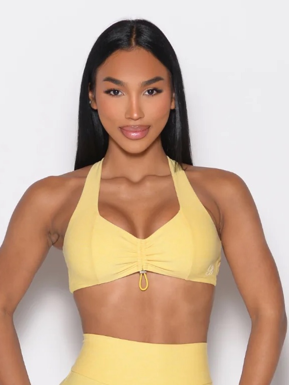 Bombshell Sportswear Toggluxe Candy Lemon Yellow Bra